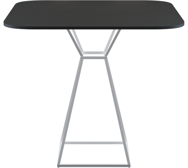 White Hourglass Cafe Table